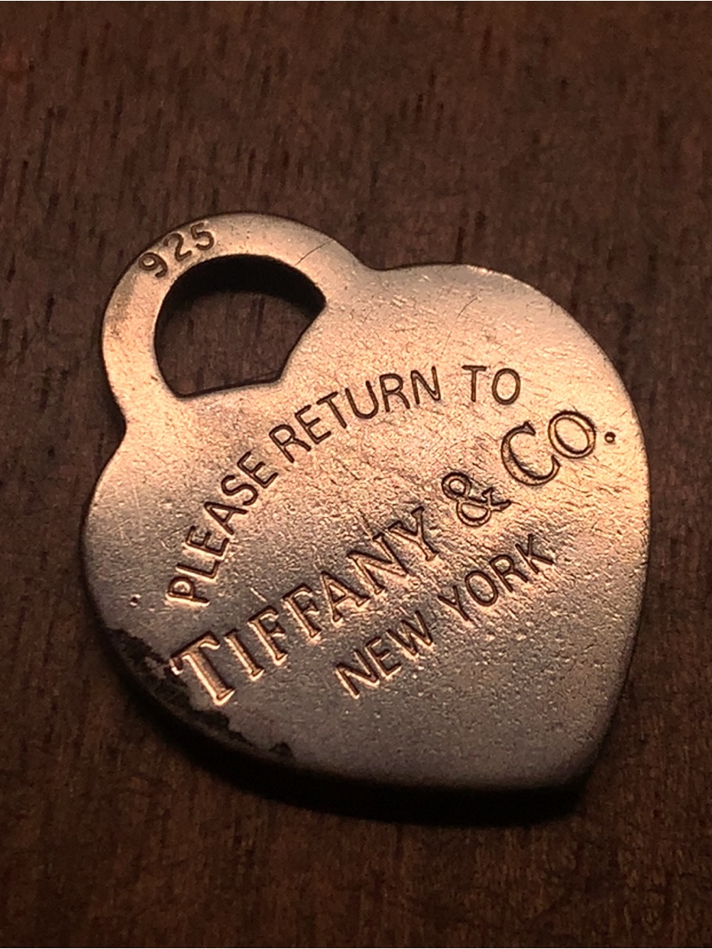 Tiffany & Co. Silver Heart Tag Pendant